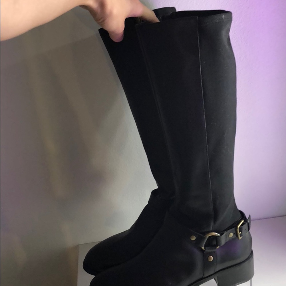 Black riding boots